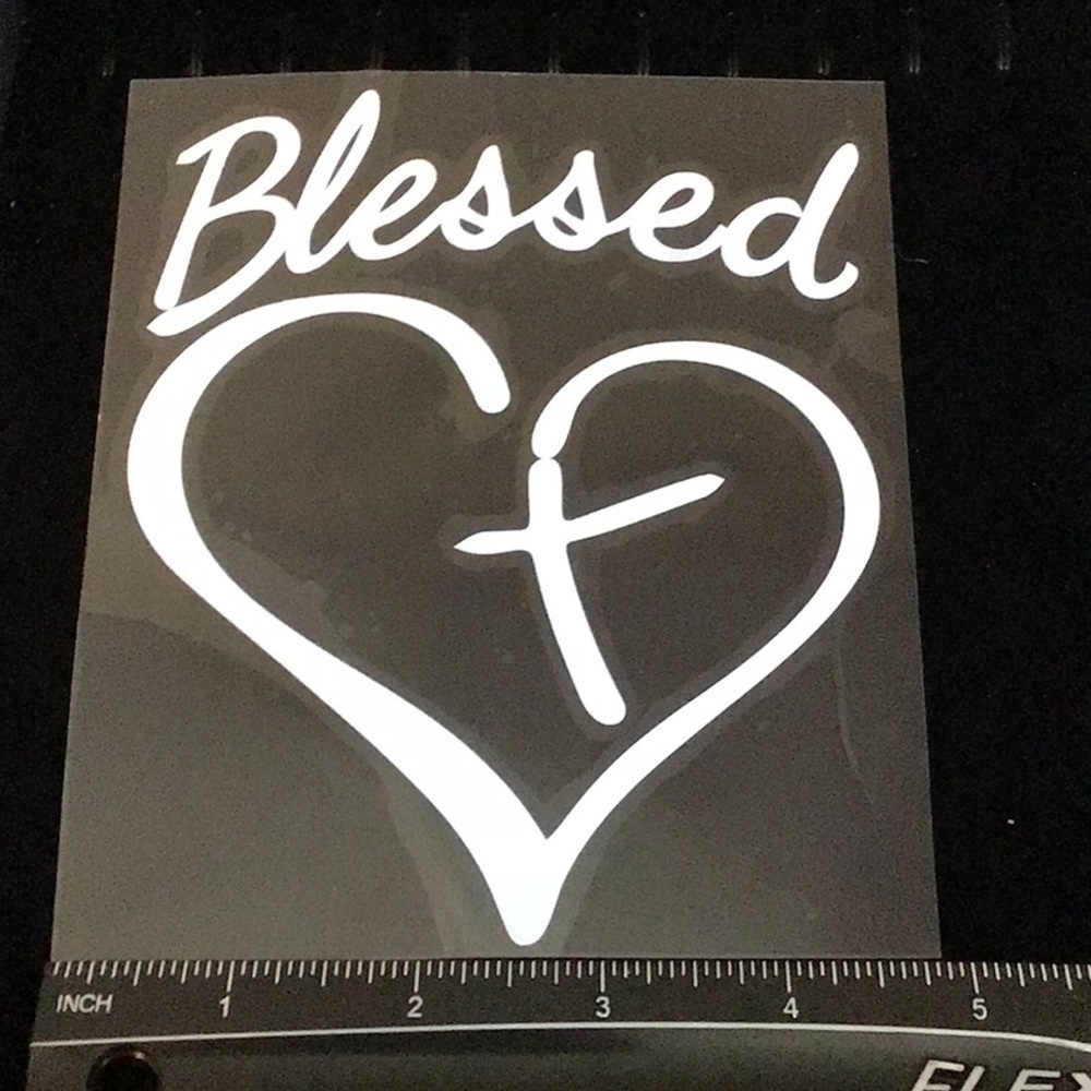 BLESSED Decal Sticker Auto - Picture 2 of 3